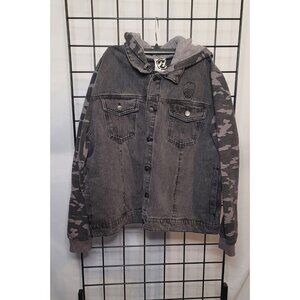 Vintage H  California Ranchwear Western Denim  Black Gray Jacket Men’s 42-44